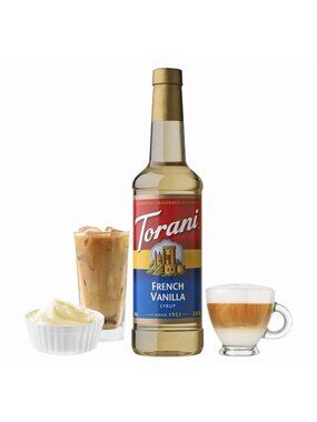 Torani French Vanilla Coffee Syrup 25.4 oz Bottles Flavoring For Latte Drinks